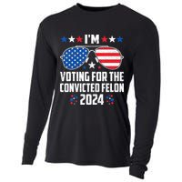 IM Voting Felon 2024 Voting For Felon Women Convicted Felon Cooling Performance Long Sleeve Crew