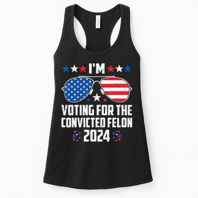 IM Voting Felon 2024 Voting For Felon Women Convicted Felon Womens Tank Top