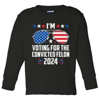 IM Voting Felon 2024 Voting For Felon Women Convicted Felon Toddler Long Sleeve Shirt