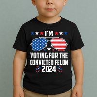 IM Voting Felon 2024 Voting For Felon Women Convicted Felon Toddler T-Shirt