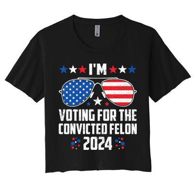 IM Voting Felon 2024 Voting For Felon Women Convicted Felon Crop Top