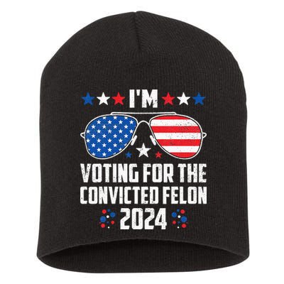 IM Voting Felon 2024 Voting For Felon Women Convicted Felon Short Acrylic Beanie