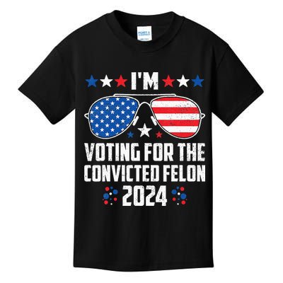 IM Voting Felon 2024 Voting For Felon Women Convicted Felon Kids T-Shirt