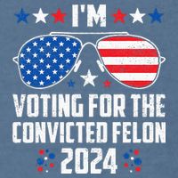 IM Voting Felon 2024 Voting For Felon Women Convicted Felon Garment-Dyed Sweatshirt