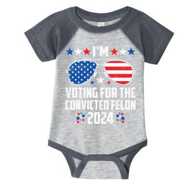 IM Voting Felon 2024 Voting For Felon Women Convicted Felon Infant Baby Jersey Bodysuit