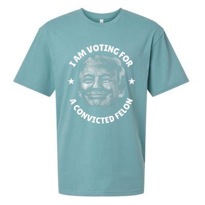 IM Voting For A Convicted Felon Trump 2024 Sueded Cloud Jersey T-Shirt