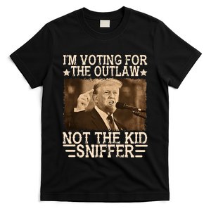 Im Voting For The Outlaw Not The Kid_ Sniffer Vote Trump 24 T-Shirt