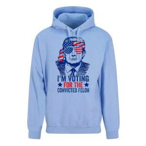 IM Voting For The Convicted Funny Trump 2024 Felon Unisex Surf Hoodie