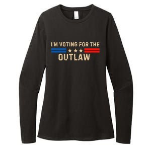 IM Voting For The Outlaw 2024 Cool Womens CVC Long Sleeve Shirt