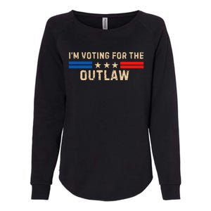 IM Voting For The Outlaw 2024 Cool Womens California Wash Sweatshirt