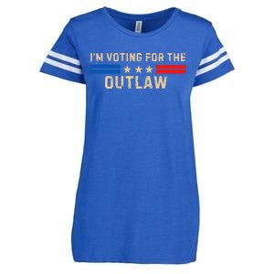 IM Voting For The Outlaw 2024 Cool Enza Ladies Jersey Football T-Shirt