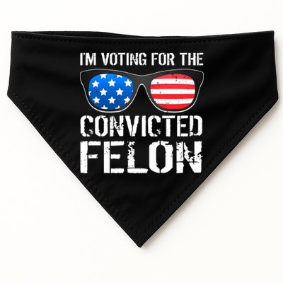 IM Voting For The Convicted Felon Pro Trump 2024 USA-Made Doggie Bandana