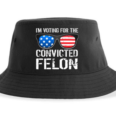 IM Voting For The Convicted Felon Pro Trump 2024 Sustainable Bucket Hat
