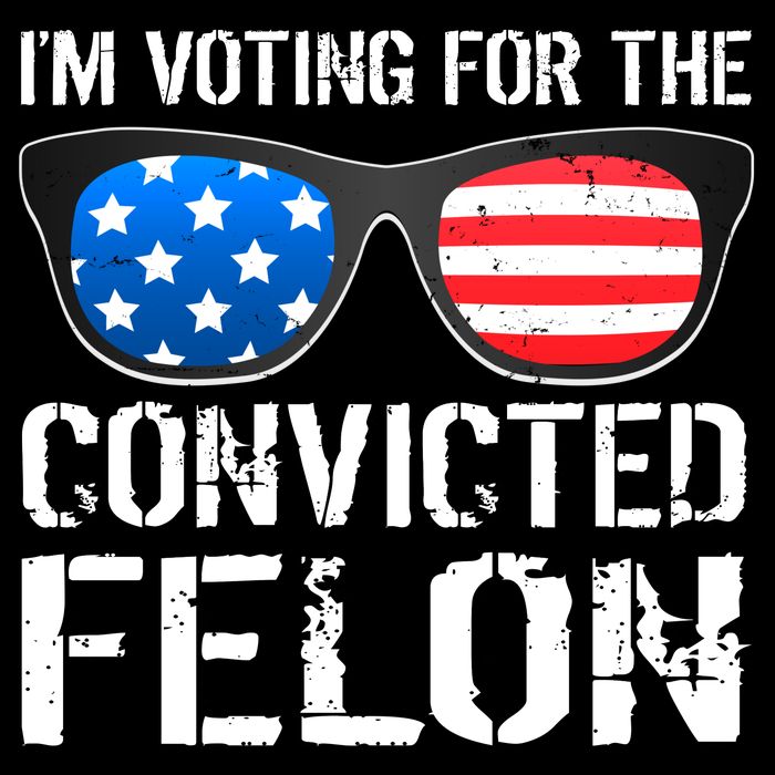 IM Voting For The Convicted Felon Pro Trump 2024 Flatbill Hat