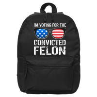 IM Voting For The Convicted Felon Pro Trump 2024 16 in Basic Backpack