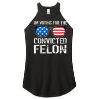 IM Voting For The Convicted Felon Pro Trump 2024 Women's Perfect Tri Rocker Tank