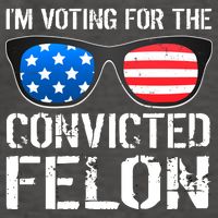 IM Voting For The Convicted Felon Pro Trump 2024 Vector Backpack