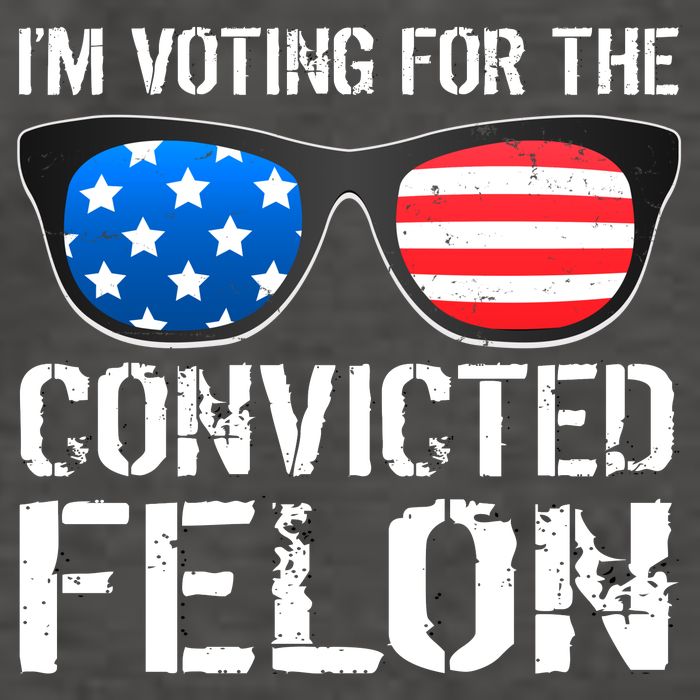 IM Voting For The Convicted Felon Pro Trump 2024 Vector Backpack