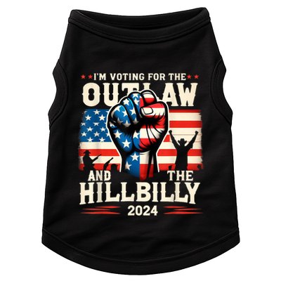 IM Voting For The Outlaw And The Hillbilly 2024 Us Flag Doggie Tank