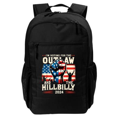 IM Voting For The Outlaw And The Hillbilly 2024 Us Flag Backpack