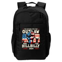 IM Voting For The Outlaw And The Hillbilly 2024 Us Flag Backpack