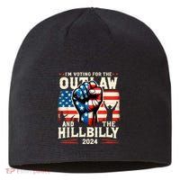 IM Voting For The Outlaw And The Hillbilly 2024 Us Flag Sustainable Beanie