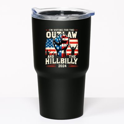 IM Voting For The Outlaw And The Hillbilly 2024 Us Flag Tumbler