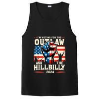 IM Voting For The Outlaw And The Hillbilly 2024 Us Flag PosiCharge Competitor Tank