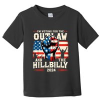 IM Voting For The Outlaw And The Hillbilly 2024 Us Flag Toddler T-Shirt