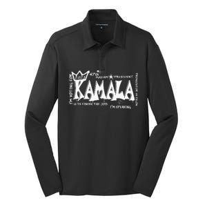 IM Voting For Madam President 47th Kamala Harris 2024 Silk Touch Performance Long Sleeve Polo