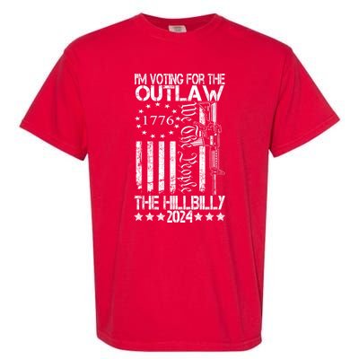 IM Voting For The Outlaw And The Hillbilly 2024 Pro 45 Garment-Dyed Heavyweight T-Shirt