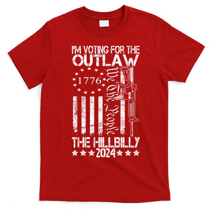 IM Voting For The Outlaw And The Hillbilly 2024 Pro 45 T-Shirt