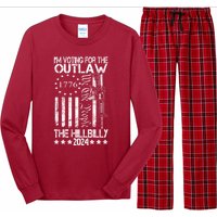 IM Voting For The Outlaw And The Hillbilly 2024 Pro 45 Long Sleeve Pajama Set