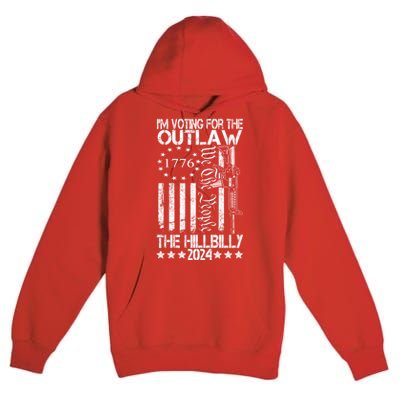 IM Voting For The Outlaw And The Hillbilly 2024 Pro 45 Premium Pullover Hoodie