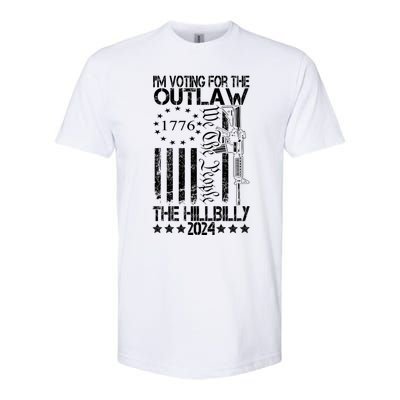 IM Voting For The Outlaw And The Hillbilly 2024 Pro 45 Softstyle CVC T-Shirt