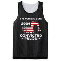 Im Voting For A Felon In 2024 Us Flag Convicted Felon Mesh Reversible Basketball Jersey Tank