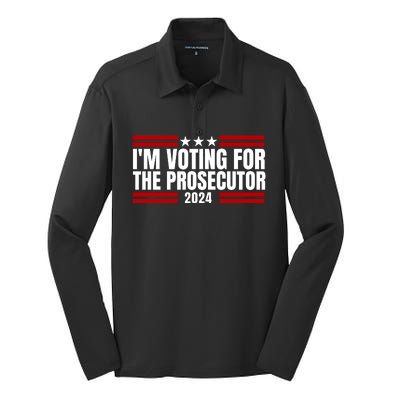 Im Voting For The Prosecutor 2024 Election Silk Touch Performance Long Sleeve Polo