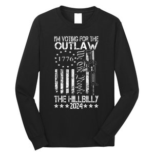 IM Voting For The Outlaw And The Hillbilly 2024 Pro 45 Long Sleeve Shirt