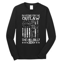 IM Voting For The Outlaw And The Hillbilly 2024 Pro 45 Long Sleeve Shirt