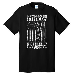 IM Voting For The Outlaw And The Hillbilly 2024 Pro 45 Tall T-Shirt