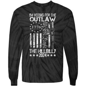 IM Voting For The Outlaw And The Hillbilly 2024 Pro 45 Tie-Dye Long Sleeve Shirt