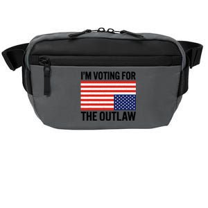 Im Voting For The Outlaw Funny Trump Maga 2024 Crossbody Pack