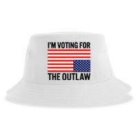 Im Voting For The Outlaw Funny Trump Maga 2024 Sustainable Bucket Hat