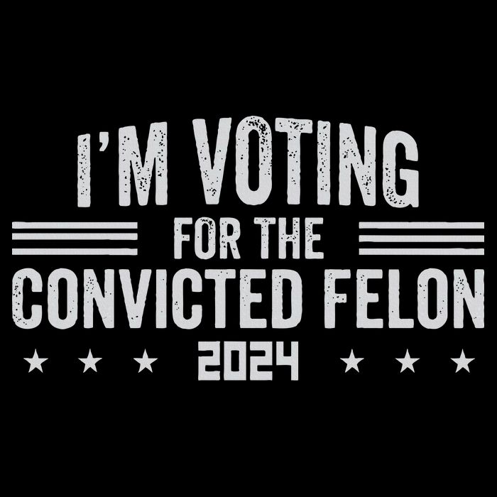 Im Voting For A Felon In 2024 Flat Bill Trucker Hat
