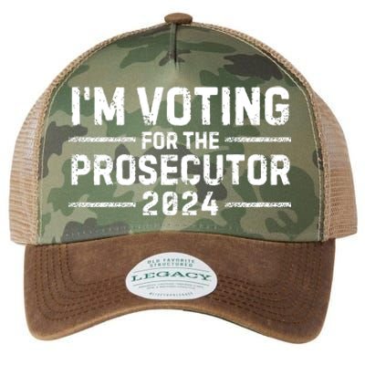 Im Voting For The Prosecutor 2024 Election Legacy Tie Dye Trucker Hat