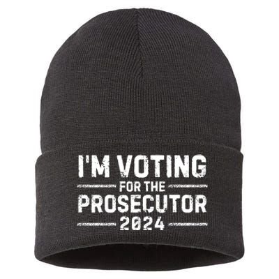 Im Voting For The Prosecutor 2024 Election Sustainable Knit Beanie