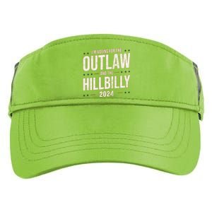 Im Voting For The Outlaw And The Hillbilly 2024 Adult Drive Performance Visor