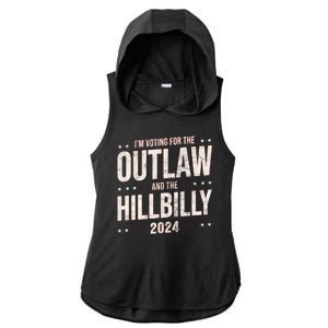 Im Voting For The Outlaw And The Hillbilly 2024 Ladies PosiCharge Tri-Blend Wicking Draft Hoodie Tank