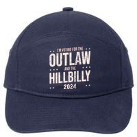 Im Voting For The Outlaw And The Hillbilly 2024 7-Panel Snapback Hat