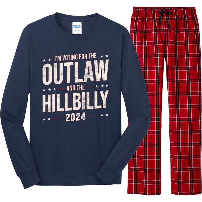 Im Voting For The Outlaw And The Hillbilly 2024 Long Sleeve Pajama Set